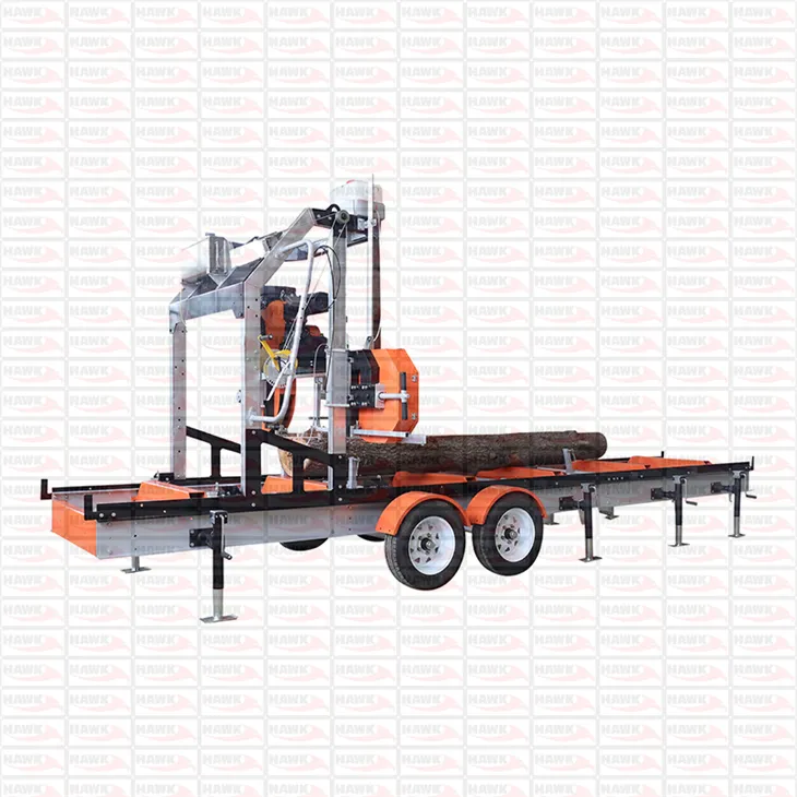 HS36G 4-metre Saw, Stationary Version Petrol Engine Portable Sawmill