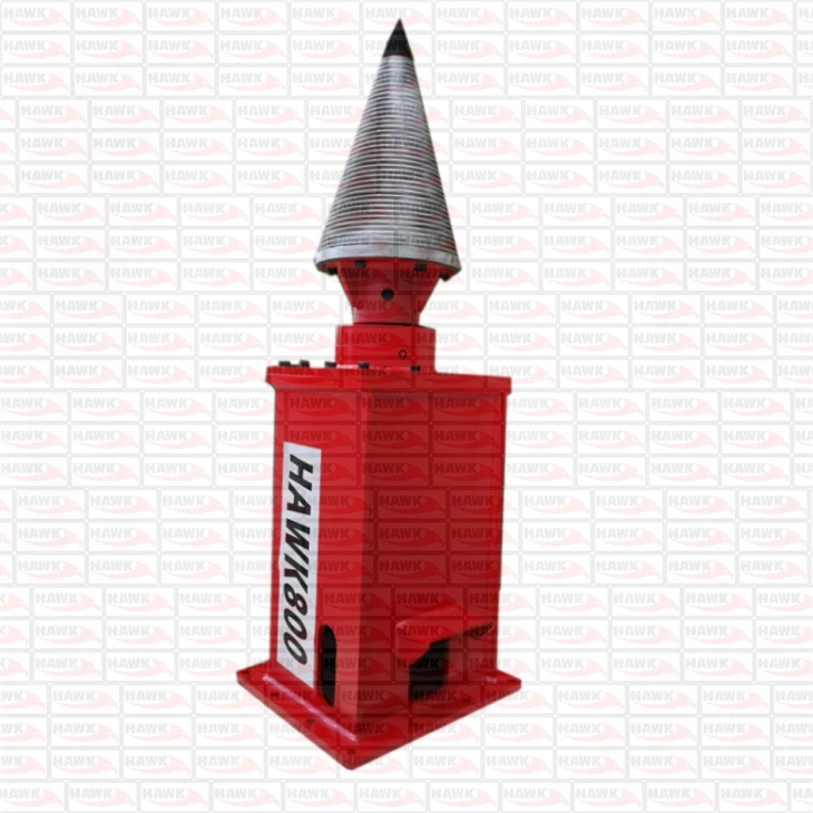 Wood Splitting Excavator Mounted Cone Screw Splitter