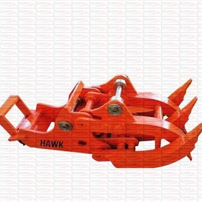 17トン掘削機用メカニカルウッドグラップル
